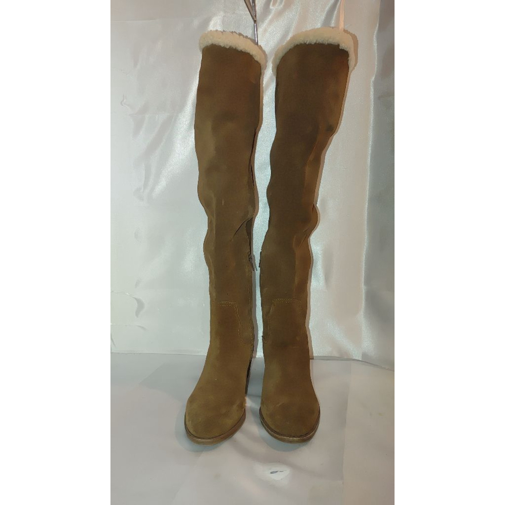 Gianni Bini Suvie Suede Tall Fleece Lined Boots NWOT - Picture 4 of 10